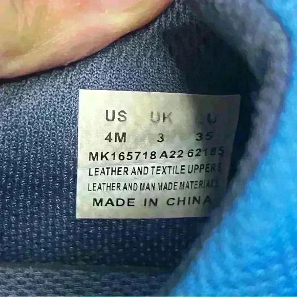 Merrell trail chaser hiking shoe girls blue/pink size 4m - Picture 6 of 7